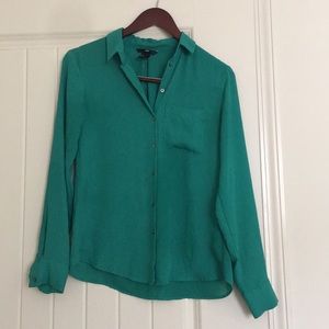 Green H & M Button Down